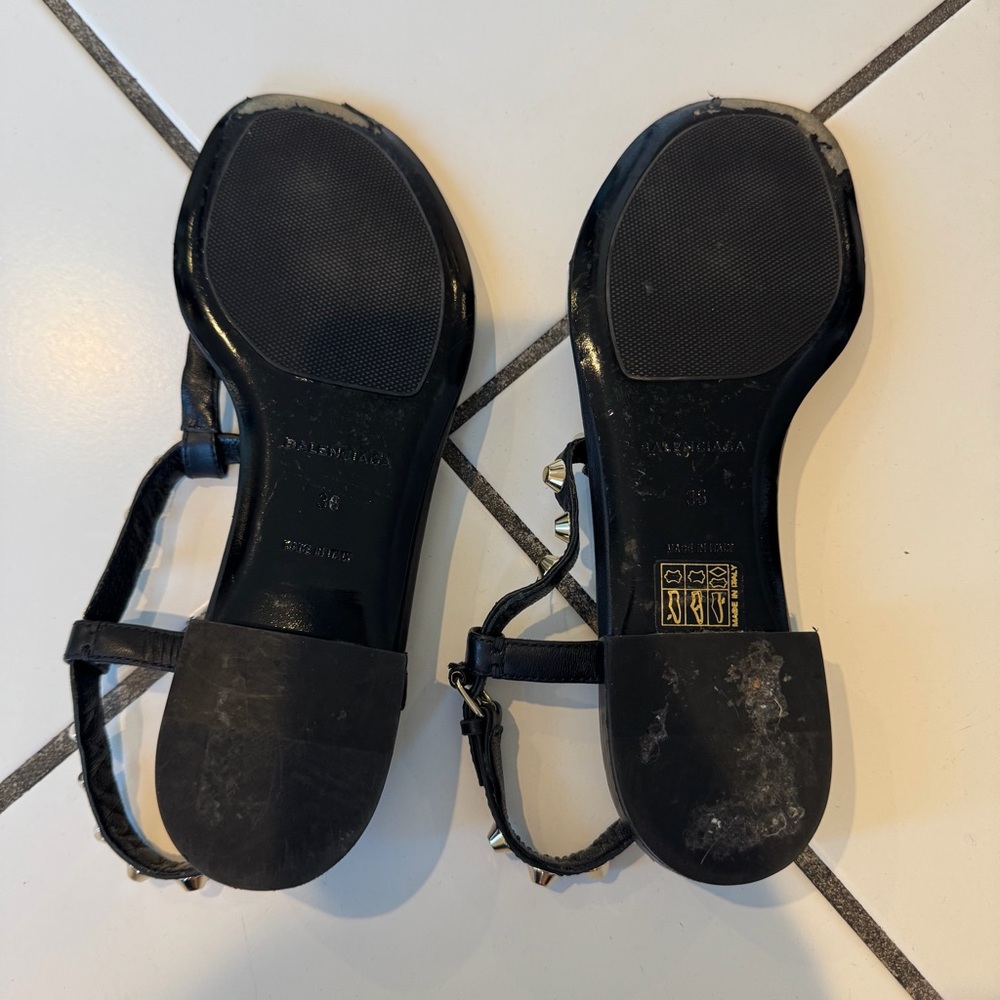 Balenciaga | Black Arena Sandals, 36 - Picture 4 of 8
